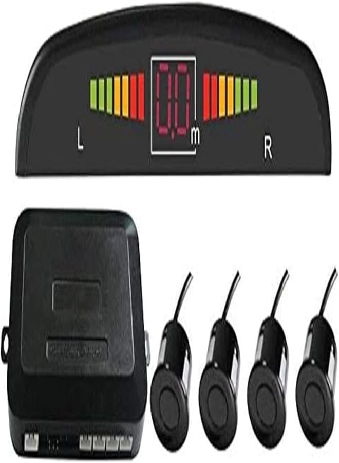 Generic Car led parking sensor monitor auto reverse backup radar detector, 4 sensors